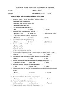 Penilaian Fikih Kelas I 2024 2025 PDF