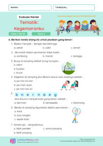 Mengasah Pemahaman Contoh Soal Tematik Kelas 3 Tema 6 Subtema 1