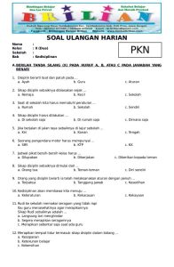 Asah Pemahaman Bangun Karakter Latihan Soal PKN Kelas 3 SD Semester 2