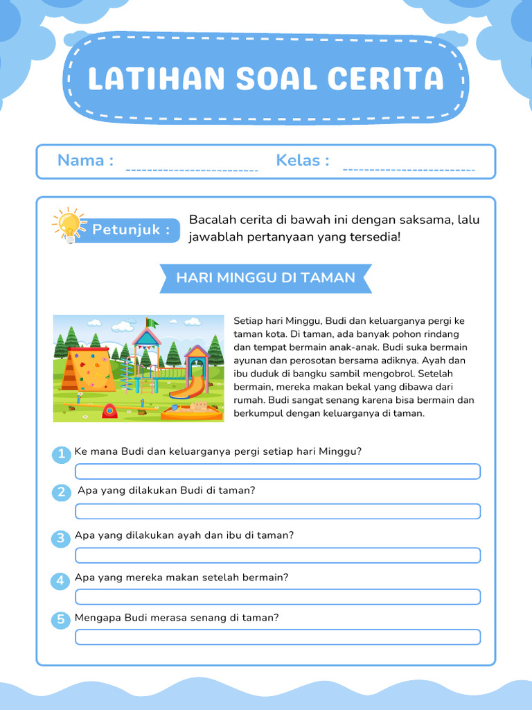 7 Rahasia Mengasah Kemampuan Literasi Anak Lewat Soal Cerita Kelas 1 SD Bahasa Indonesia