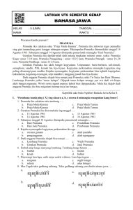 Soal Bahasa Jawa Kelas 3 Semester 1 Dalchaebi