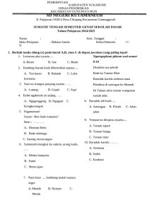 Soal Bahasa Sunda Kelas 1 Semester 2 PDF