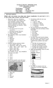 Soal Geografi Kelas 11 Semester 1 Dalchaebi