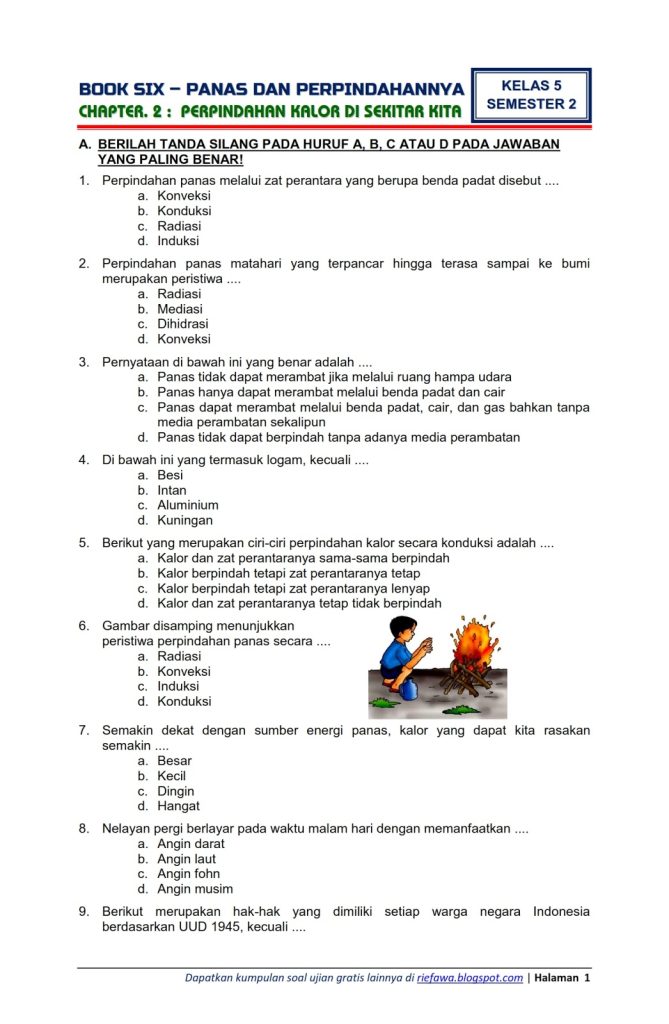 soal pas kelas 3 tema 7