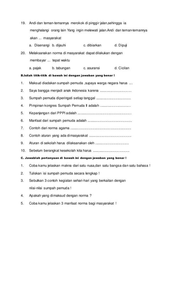 5 Rahasia Nilai Sempurna Mengerjakan Soal PKN Kelas 3 Semester 1 yang Wajib Diketahui Siswa