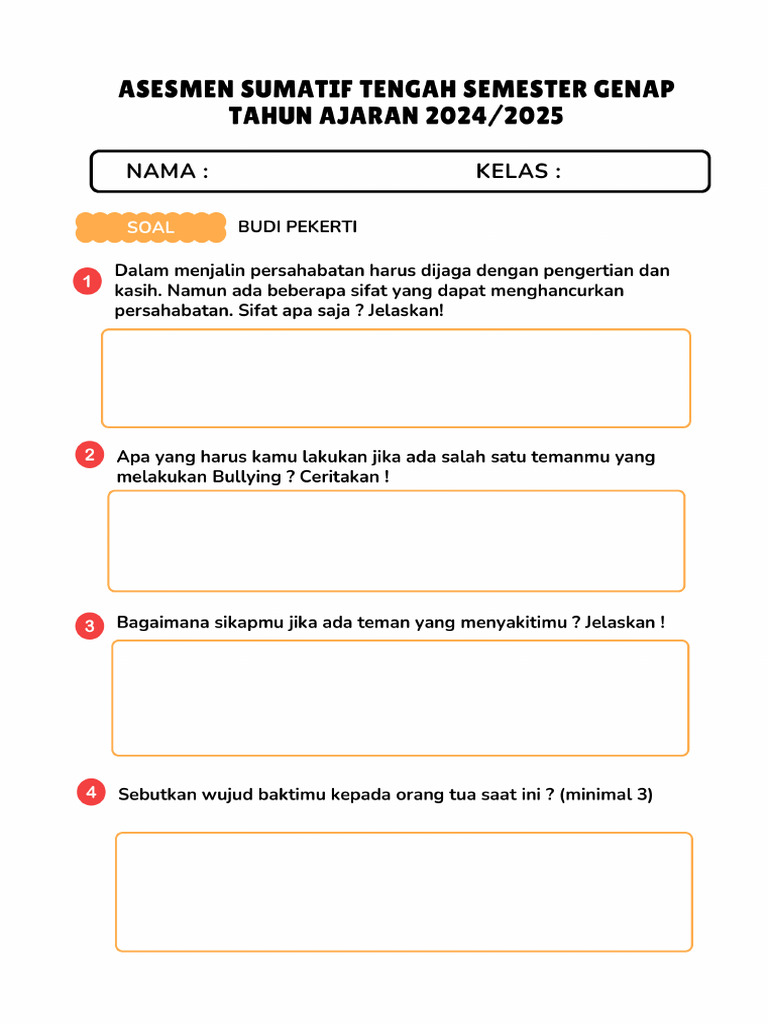 Soal Budi Pekerti PDF