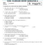 Soal Bahasa Inggris Kelas 4 Sd Semester 1 Dalchaebi
