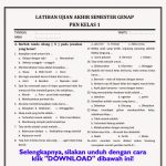 Soal Ppkn Kelas 6 Tema 6 - Piffle me