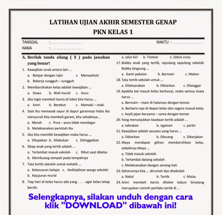 7 Rahasia Menjawab Soal PKN Kelas 3 Tema 6 Agar Nilai Ujian Anak Langsung Meroket Tajam