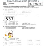 soal kelas 4 bahasa inggris