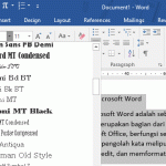 2 Cara Memilih Jenis Font pada Microsoft Word