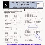 Menyongsong Sukses UAS Matematika Kelas 9 Semester 1 Kumpulan Soal