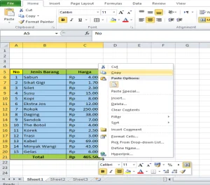 Cara Cepat Memindahkan Tabel Exel ke Word Agar Tidak Terpotong