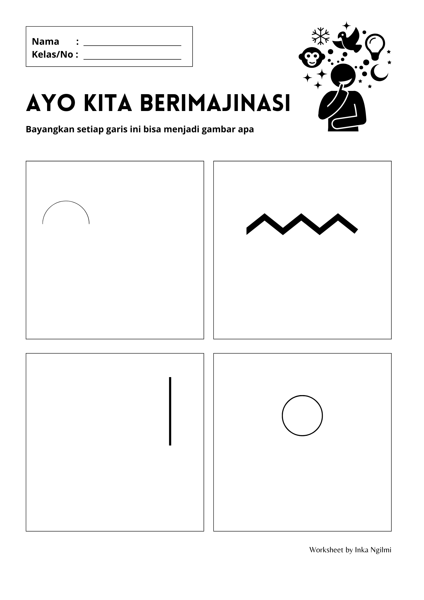 LKPD Seni Rupa Kelas 1 Mengenal Garis