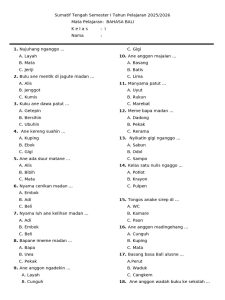 Soal Bahasa Bali Kelas 1 PDF