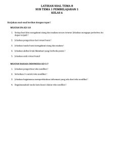Soal Latihan Tema 8 Kelas 6 PDF