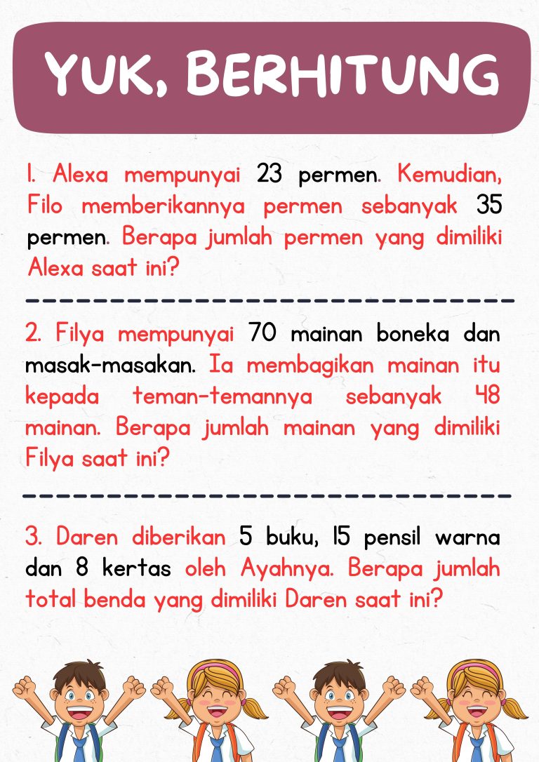 5 Rahasia Contoh Soal Bercerita Matematika Kelas 2 yang Terbukti Bikin Anak Semakin Pintar