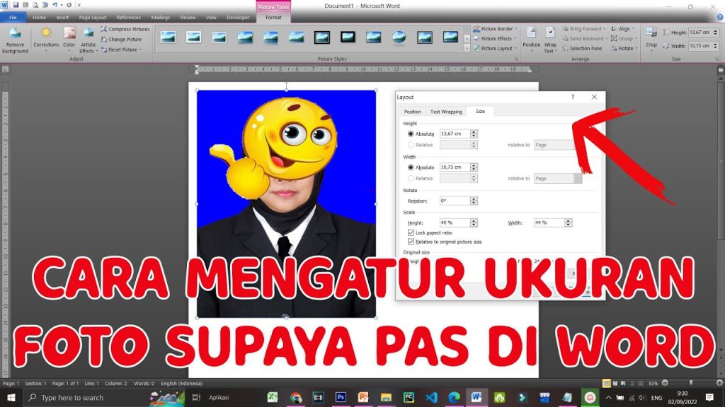 Ternyata Ini Trik Rahasia Ukuran KTP di Word agar Gambar di Microsoft Word Tidak Berubah