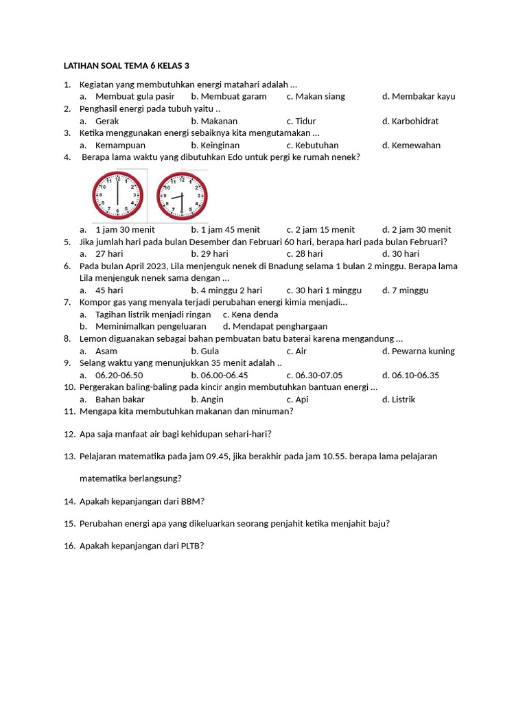 Ternyata Inilah 5 Soal Tema 6 Kelas 3 Subtema 1 Paling Dicari di Modul Bimbel Brilian 2026