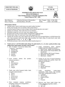 Mengupas Tuntas Ujian Semester 1 Bahasa Indonesia Kelas 9 Kunci Sukses