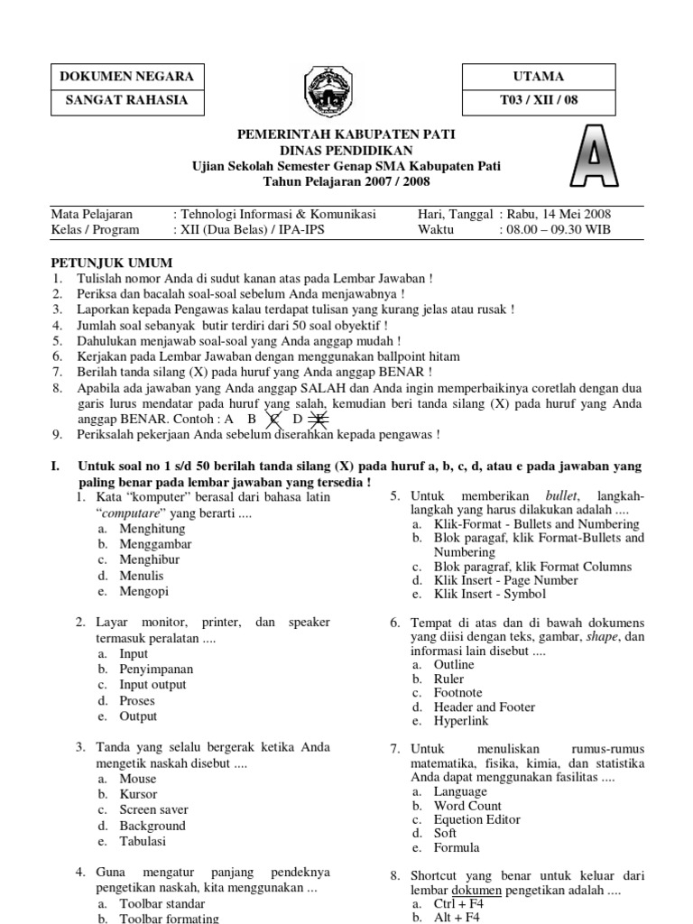 Terungkap! Soal Ujian Bahasa Indonesia Kelas 9 Semester 1 STS 2026 dan Kunci Jawaban