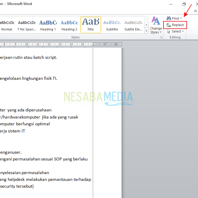 3 Cara Mengubah Semua Kata yang Salah di MS Word, Jangan Asal Lakukan