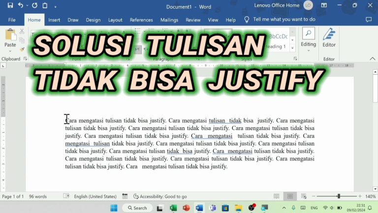 7 Cara Ternyata Mengubah Pengaturan Justify di Word Agar Tidak Renggang dan Terlihat Rapi