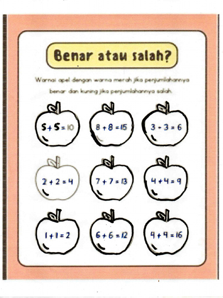 Akhirnya Tahu Juga! Ini Contoh Soal Benar Salah Kelas 2 SD PDF yang Bikin Anak Makin Cerdas