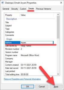 Tips Mengganti Nama Author Di Microsoft Word