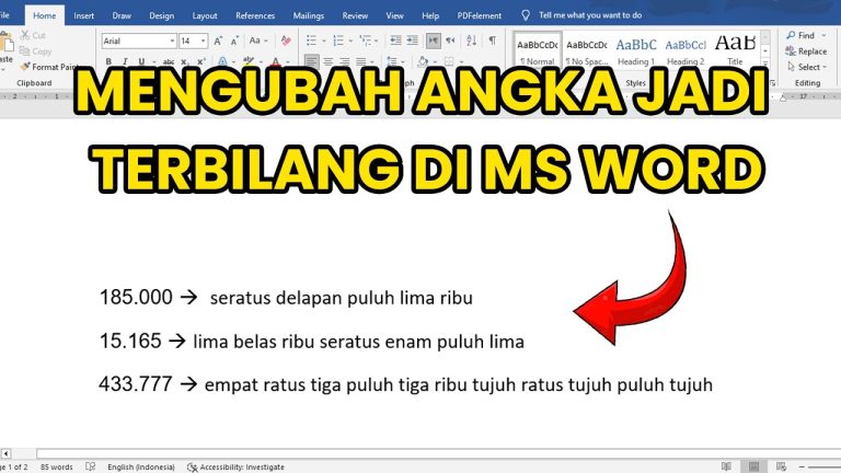 5 Alasan Wajib Tahu Cara Mengubah Angka Menjadi Terbilang di Word Sebelum Terlambat 5 Alasan Wajib Tahu Cara Mengubah Angka Menjadi Terbilang di Word Sebelum Terlambat