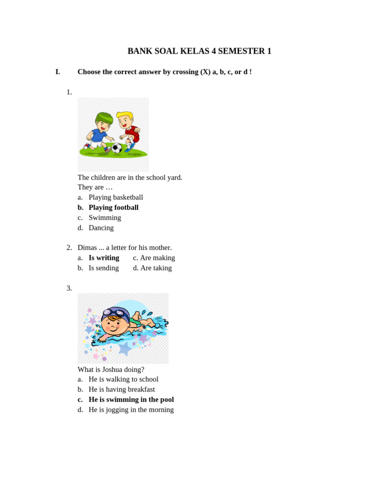 Kuasai Soal Bahasa Kelas 4 donwload bank soal tematik kelas 4 semester 1 tahun 2019