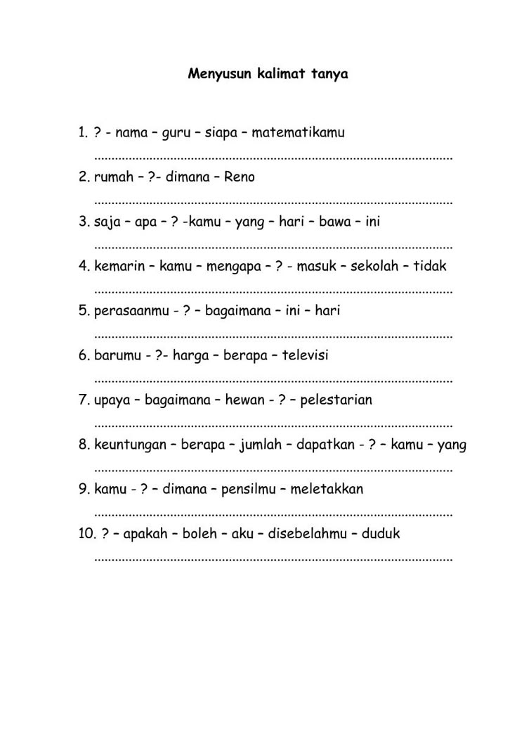 Rahasia Cepat Pintar Jawab Soal Pilihan Ganda Kelas 4 Membuat Kalimat Tanya Ternyata Mudah